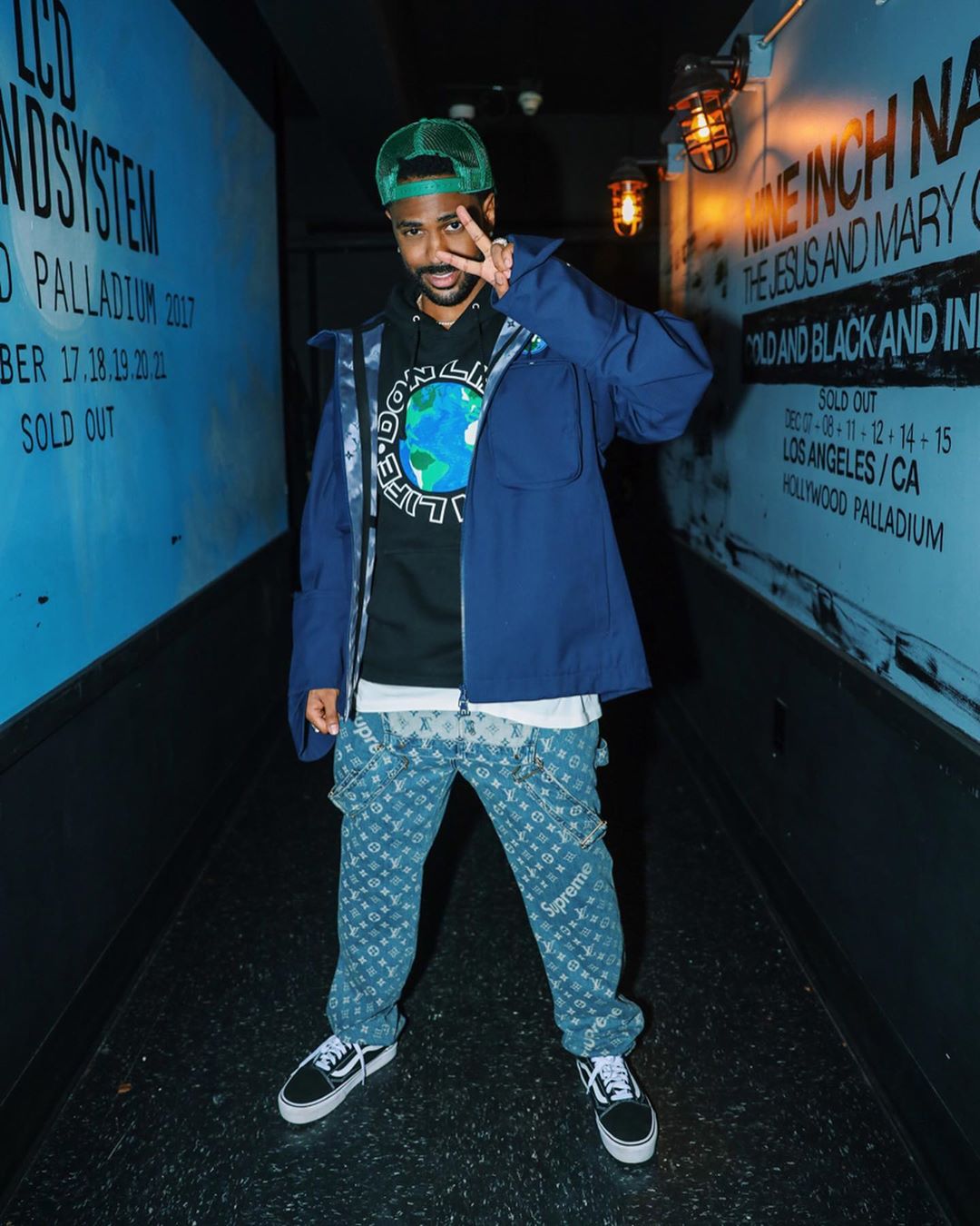 SPOTTED: Big Sean in Louis Vuitton Trainers & Al-Wissam Inc