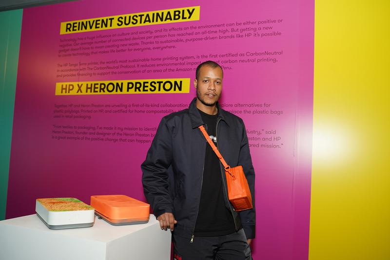 Heron Preston Teams Up With HP To Develop Compostable Pouches