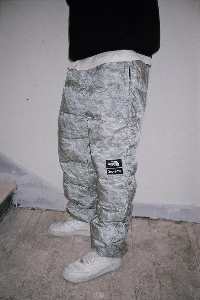 supreme northface paper nuptse pant