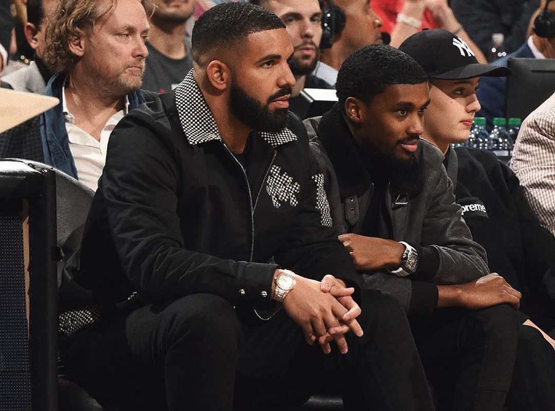 SPOTTED: Drake sits Courtside with Future the Prince in Chrome Hearts & Nike