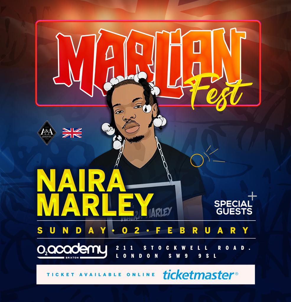 Naira Marley Performs @ O2 Academy with Ms Banks, NOT3S & more this Weekend
