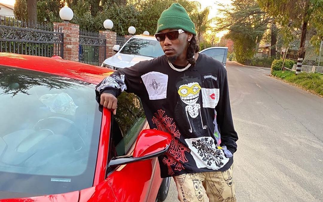 SPOTTED: Offset in Chrome Hearts & Nike Dunks