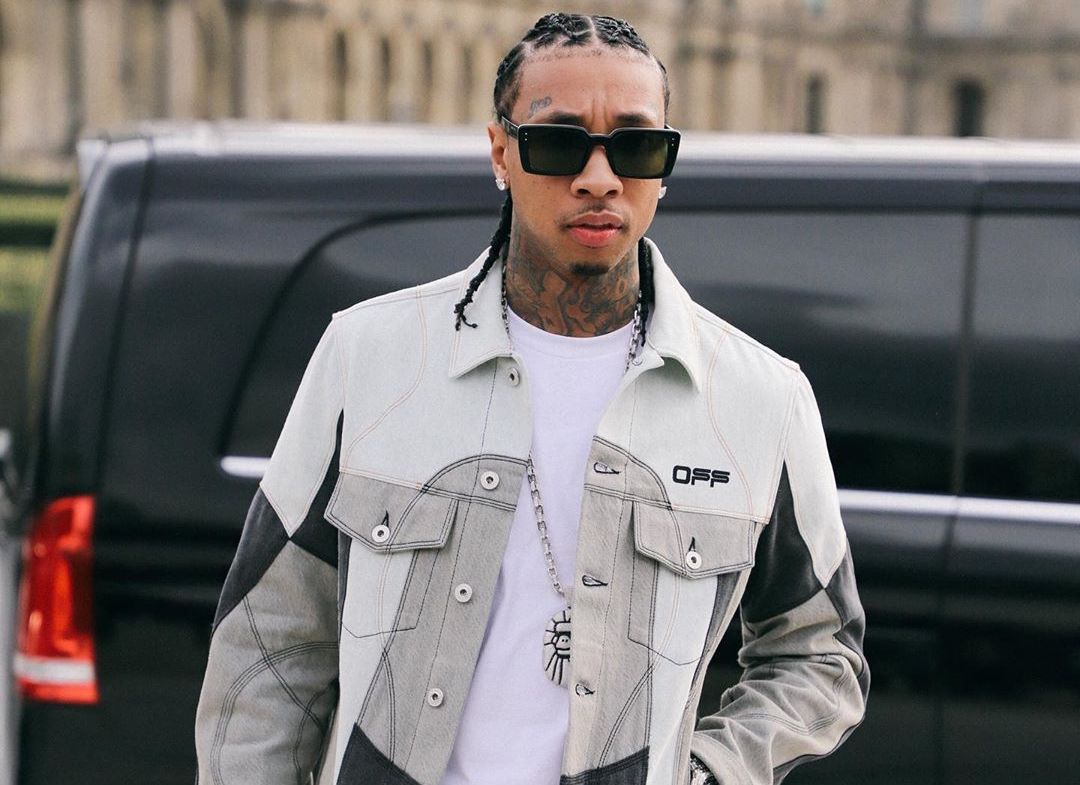 SOTTED: Tyga attends Virgil’s Paris Fashion Week Show in OFF-WHITE
