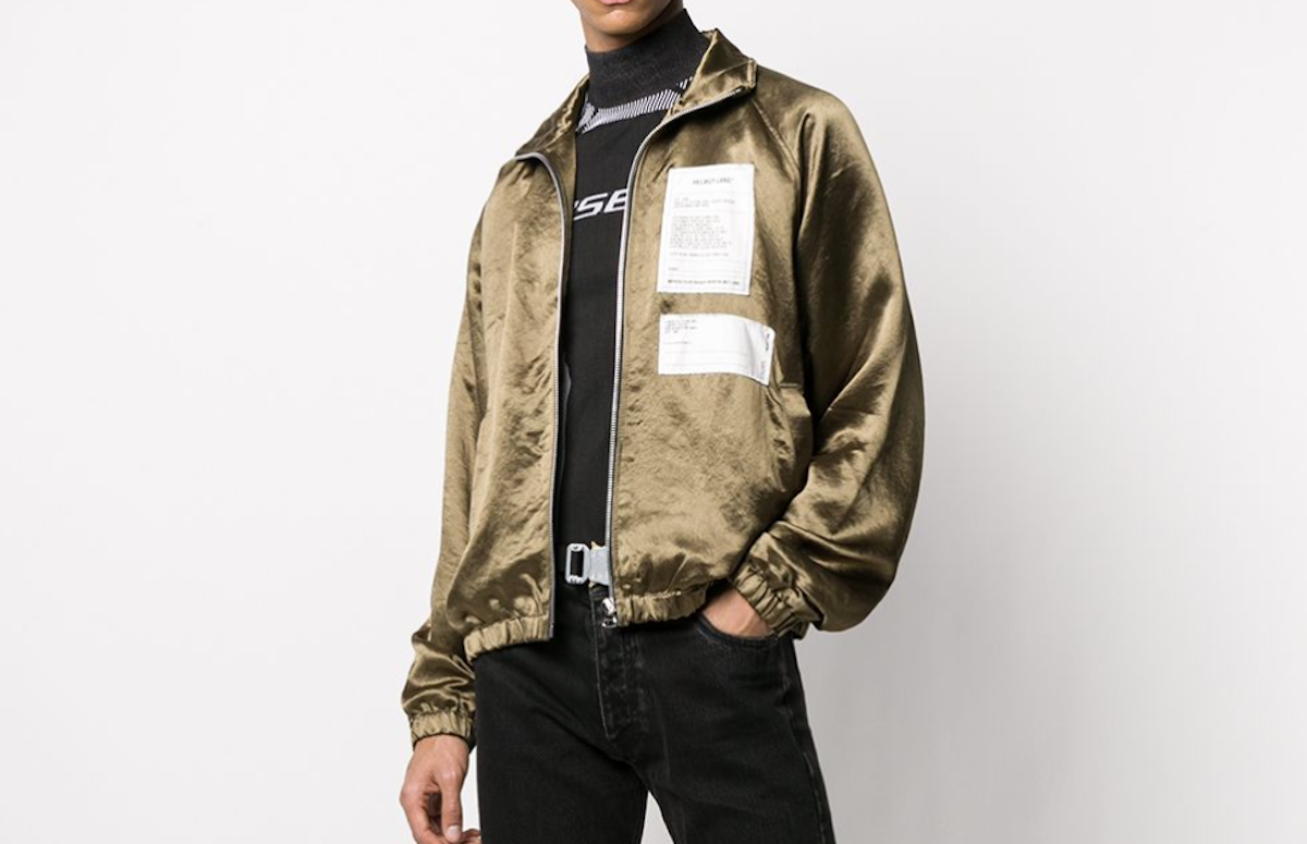 PAUSE or Skip: Helmut Lang Bronze Multi-Patch Jacket