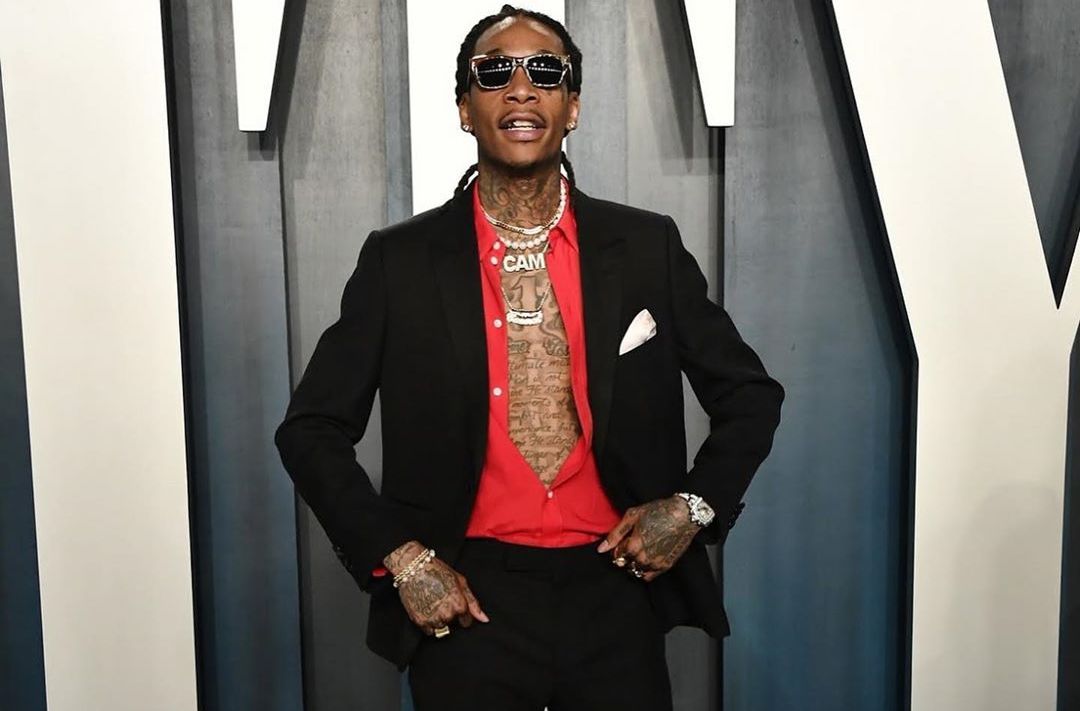 SPOTTED: Wiz Khalifa attends Vanity Fair Oscars Party in Celine