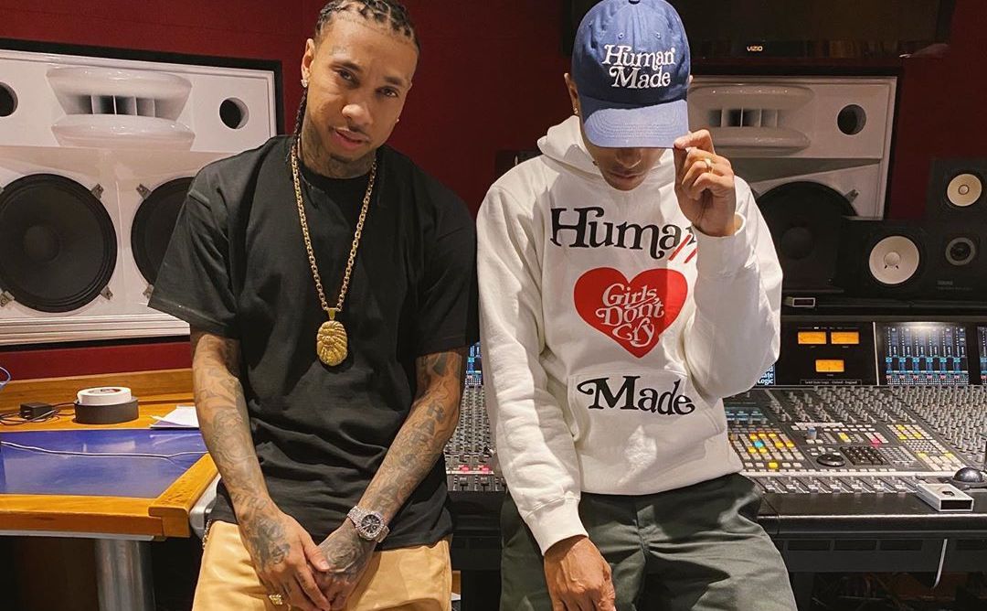 SPOTTED: Pharrell Williams & Tyga In the Studio Together