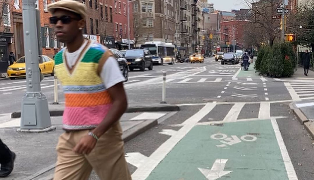 SPOTTED: Tyler, The Creator Dons Multi-Colour Sweater Vest & Converse All-Star