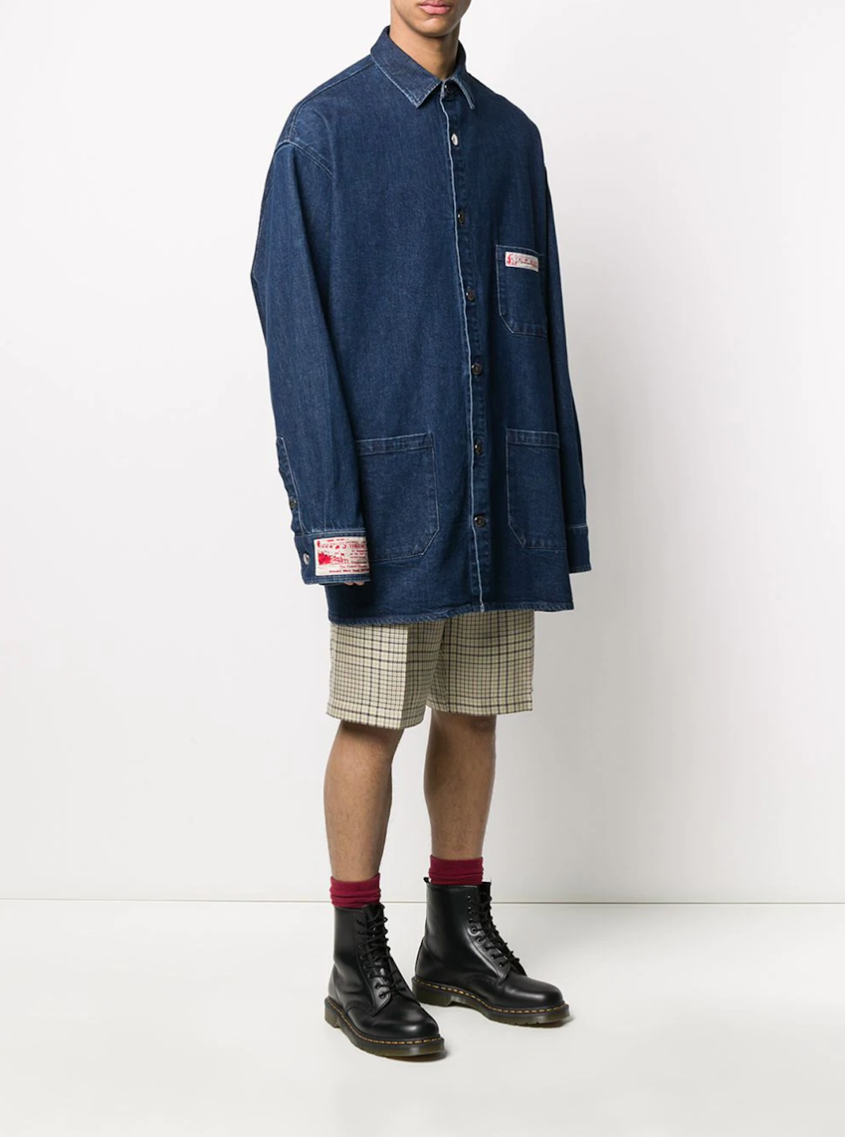 Raf simons store oversized denim shirt