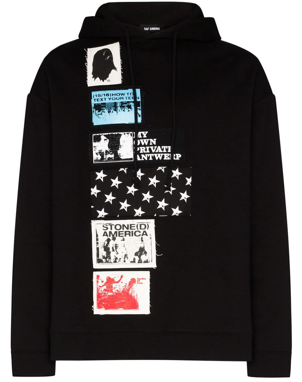 Raf Simons Oversized photographic-print Hoodie - Farfetch