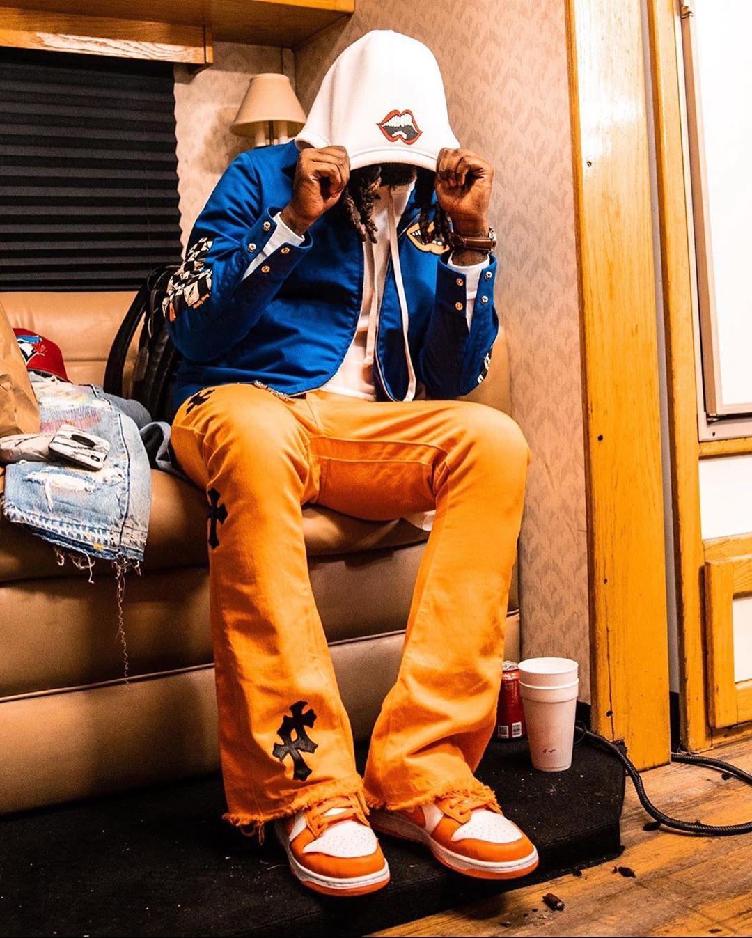 SPOTTED: Offset Wears Chrome Hearts & Nike Dunk Sneakers – PAUSE