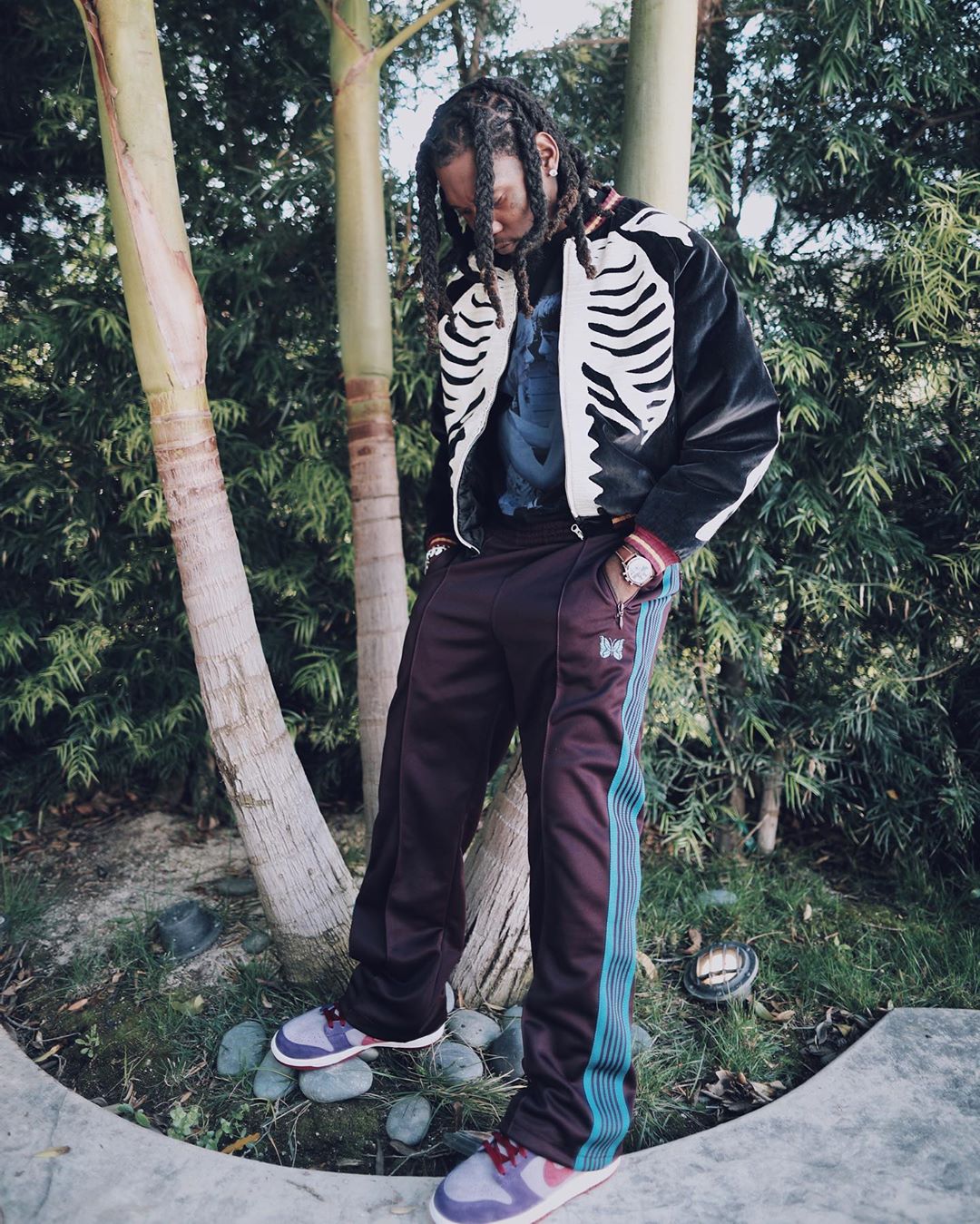 SPOTTED: Offset In Needles, Kapital & Nike Dunks – PAUSE Online