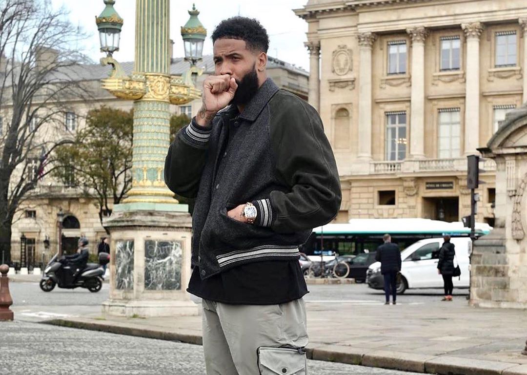 SPOTTED: Odell Beckham Jr. dons Louis Vuitton & Dior in Paris