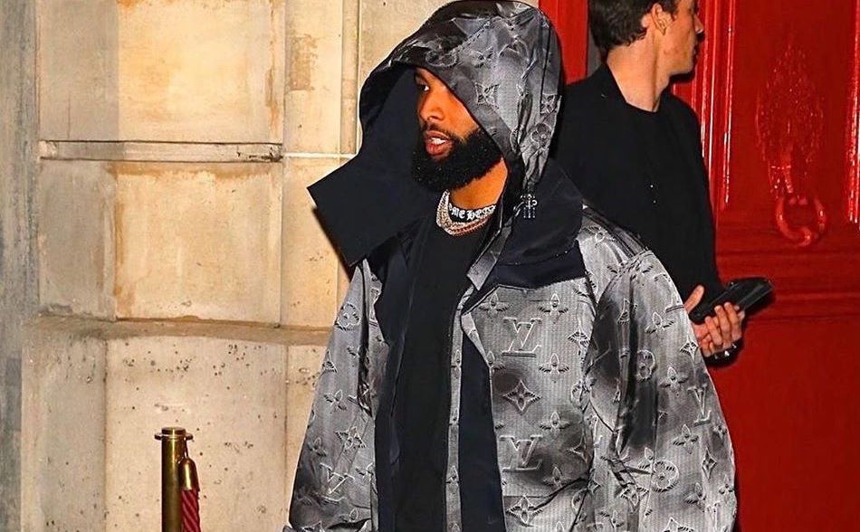 Celebs Love: Odell Beckham Jr., Luka Sabbat, Vic Mensa and Money Man All  Wore Louis Vuitton's Blue and Neon Green Gradient Varsity Bomber Jacket –  Fashion Bomb Daily