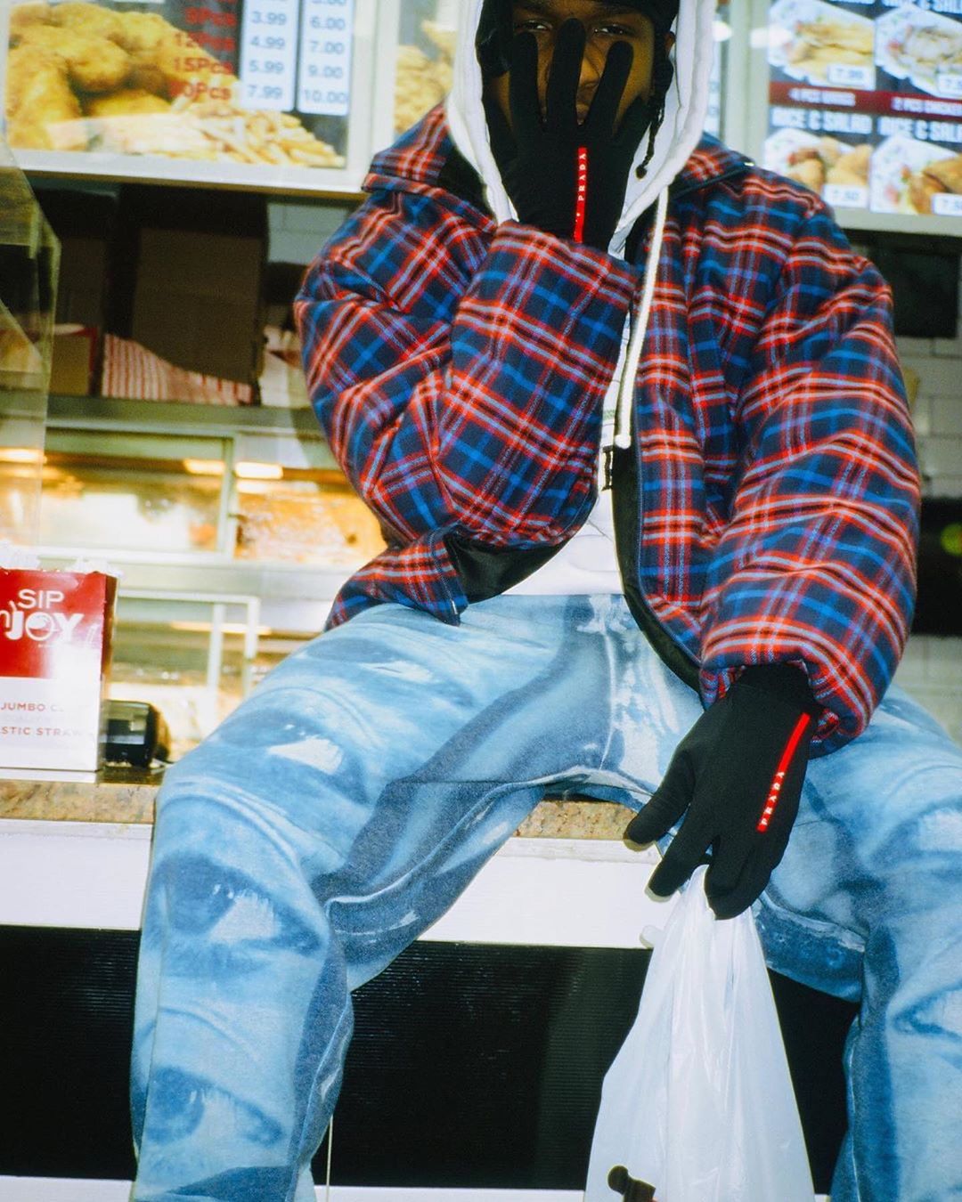 SPOTTED: A$AP Rocky Wears Balenciaga Jacket & Prada Gloves – PAUSE ...
