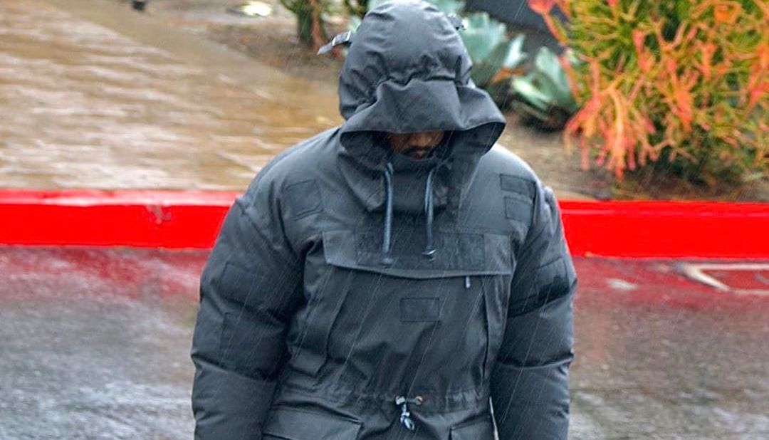 SPOTTED: Kanye West in Martine Rose Jacket & YEEZY 950 Boots