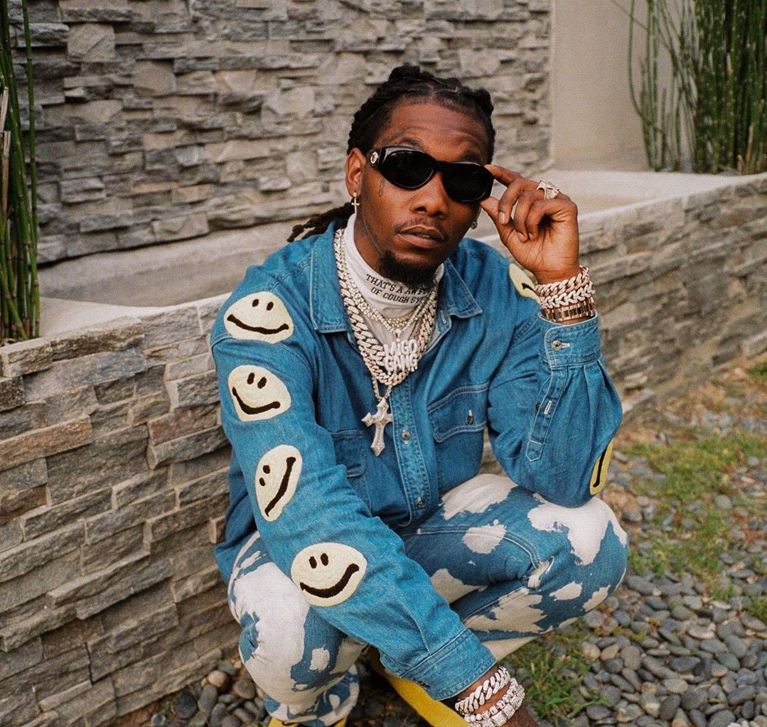SPOTTED: Offset Wears Double Denim in Kapital and Burberry