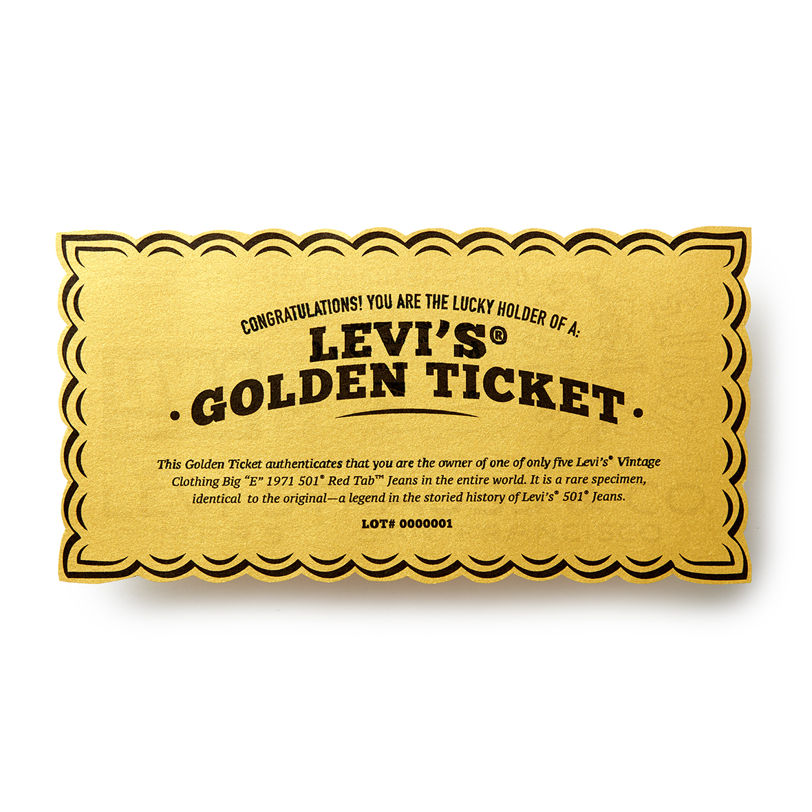 Your next Levis 501 could have a Golden Ticket – PAUSE Online