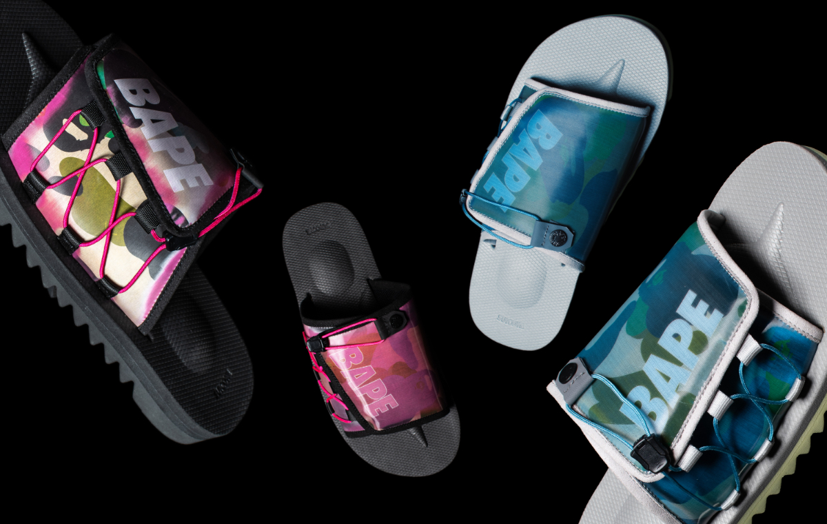 Bathing Ape customizes Suicoke Sandals 