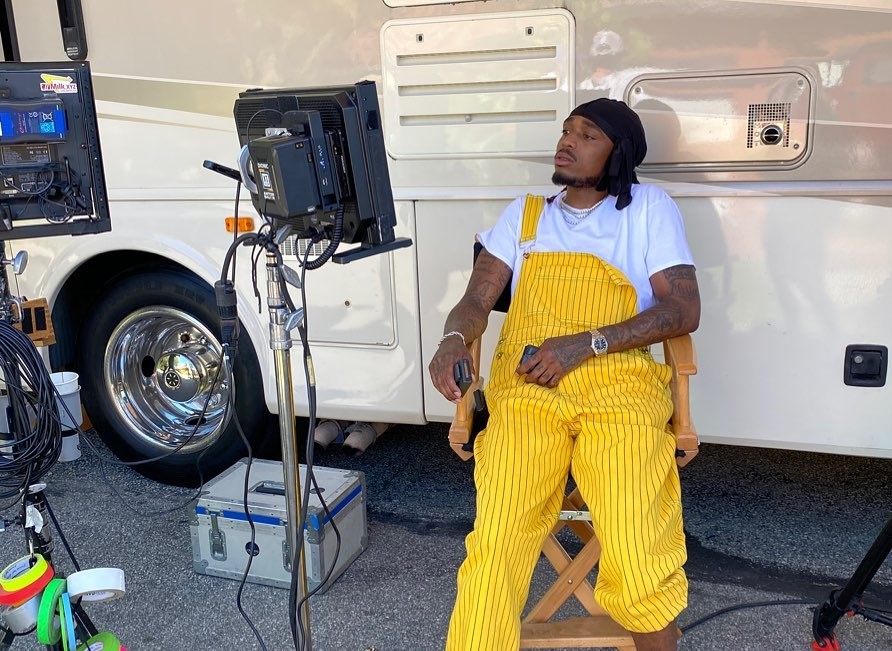 SPOTTED: Quavo Flexes in Yellow Dungarees