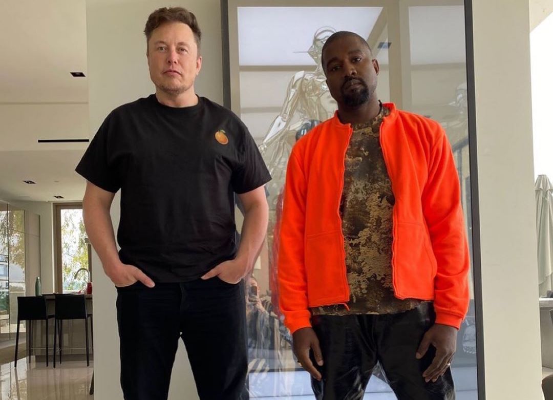 SPOTTED: Kanye Stops by Elon Musk’s in Adidas Yeezy Quantum Trainers