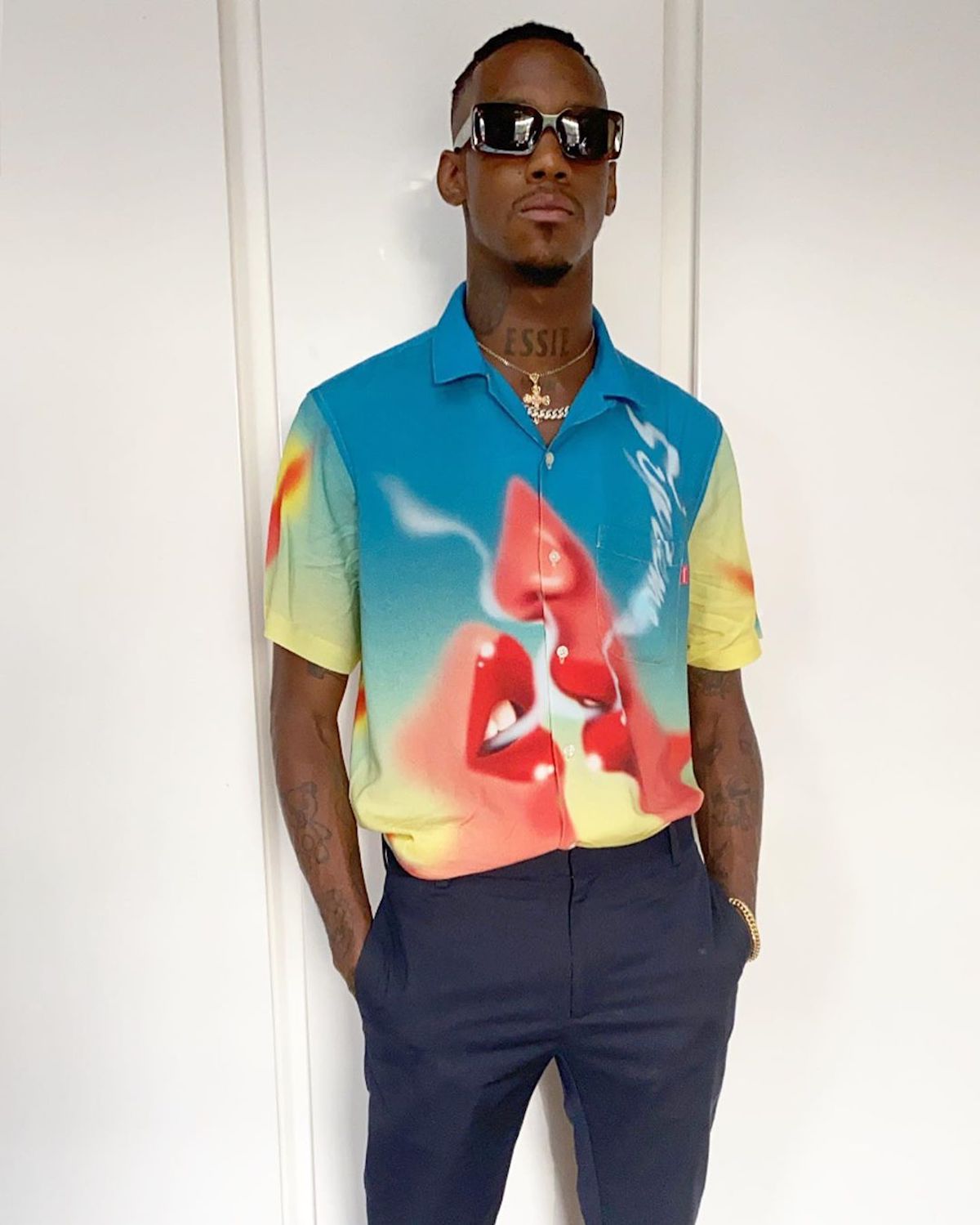 SPOTTED: Octavian Dons Supreme New York 'Blow Back Rayon' Shirt