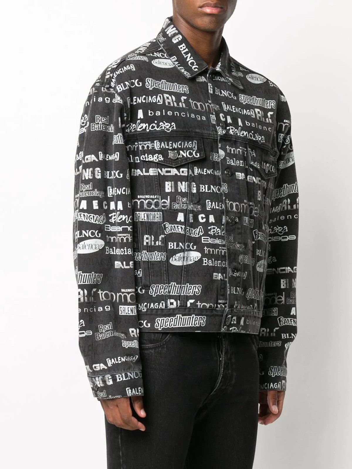 PAUSE or Skip: Balenciaga Logo Print Denim Jacket – PAUSE Online | Men ...