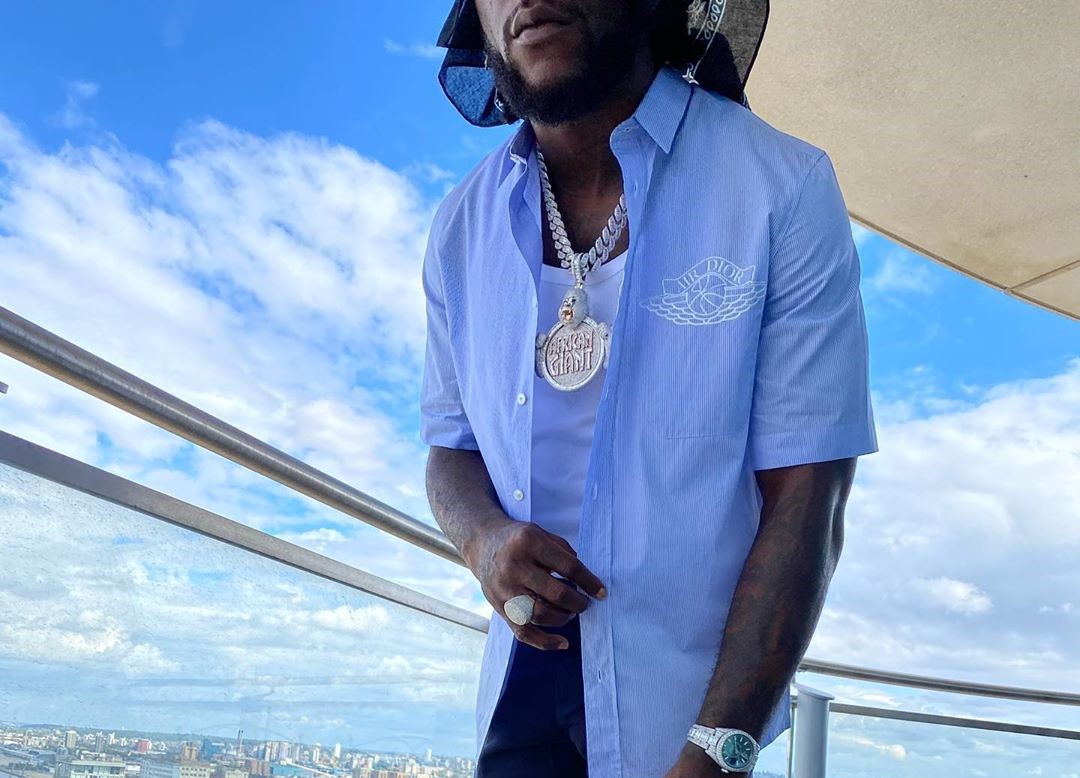 SPOTTED: Burna Boy Rocks Air Dior