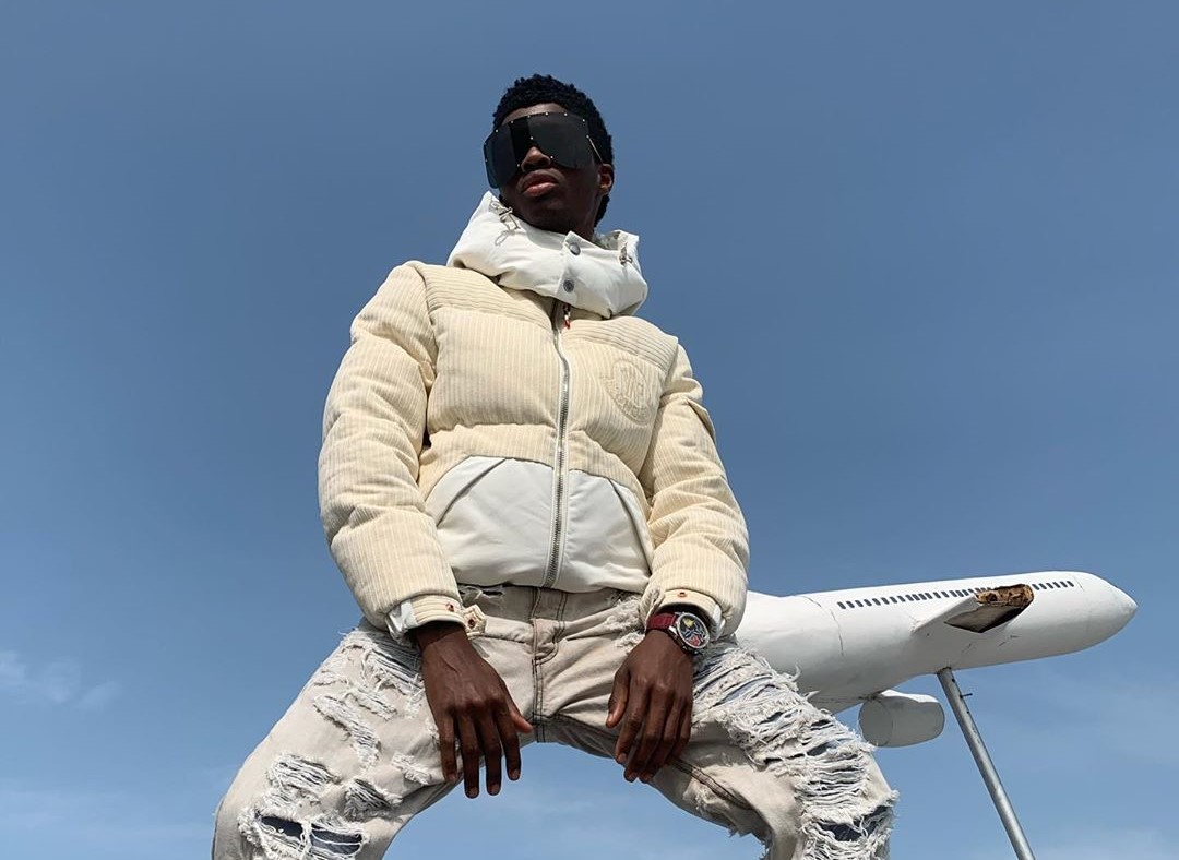 SPOTTED: Alton Mason Rocks Sandals with a Puffer Jacket