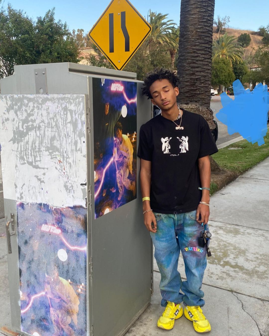 SPOTTED: Jaden Smith In Louis Vuitton, MSFTSrep Jeans And Adidas