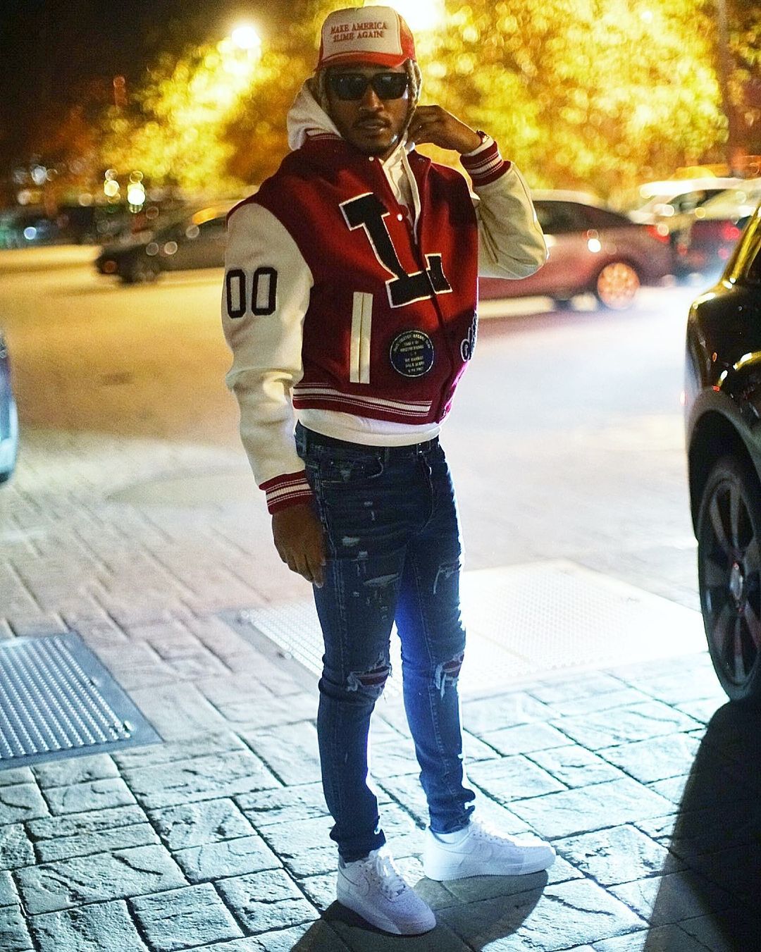 SPOTTED: Future Goes Collegiate With Louis Vuitton Jacket and AF1’s ...