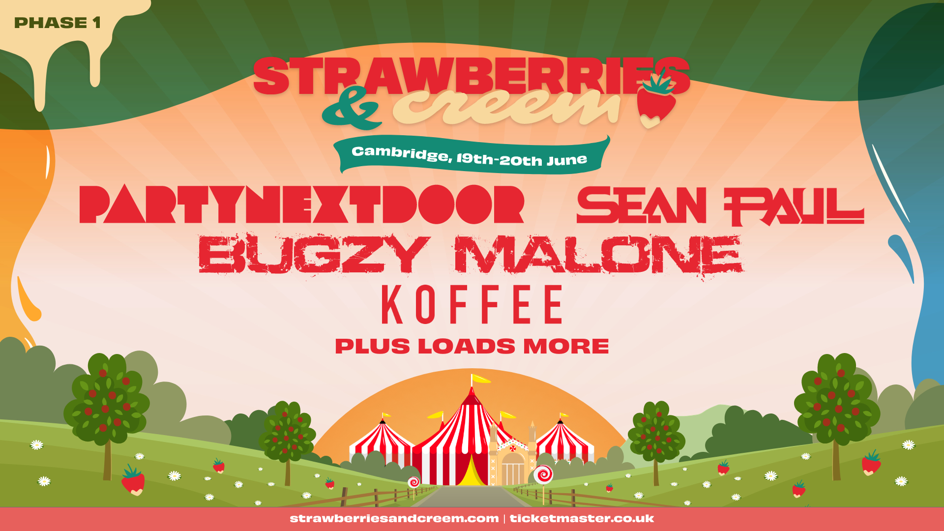 PARTYNEXTDOOR, Koffee and Sean Paul among Acts Announced for Strawberries and Creem Festival 2021