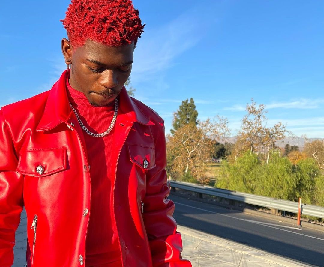 SPOTTED: Lil Nas X Shares Standout Head-to-Toe Red Leather Look