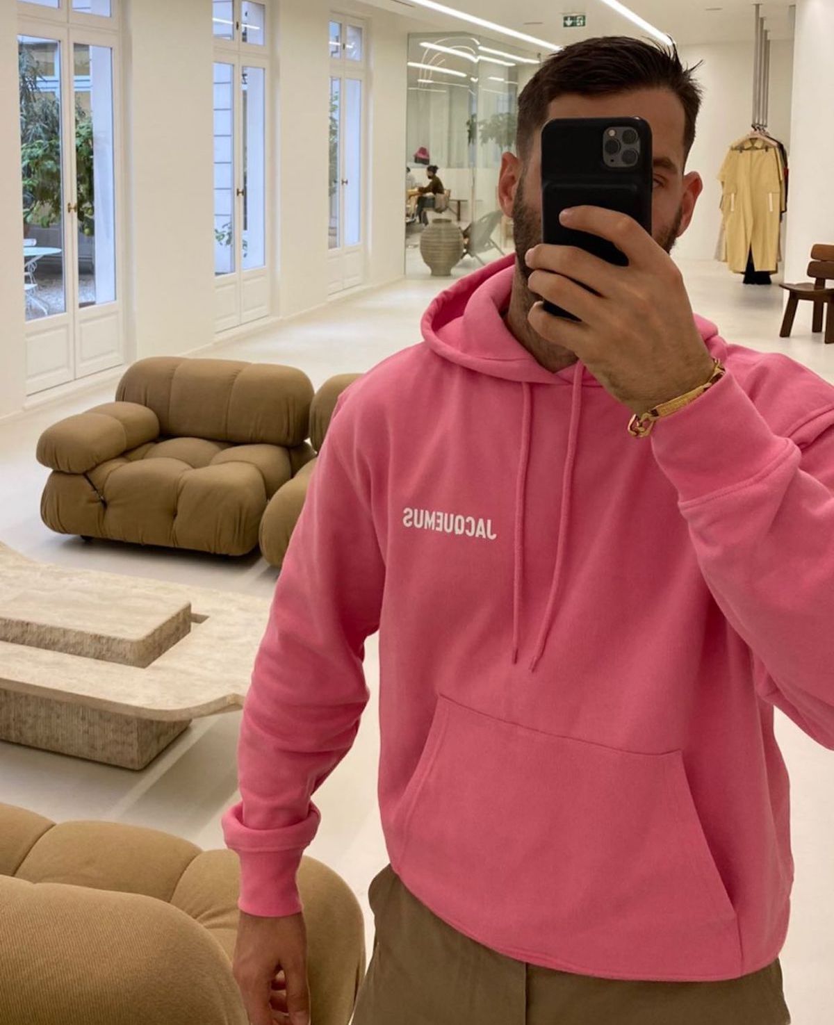 jacquemus sweatshirt pink