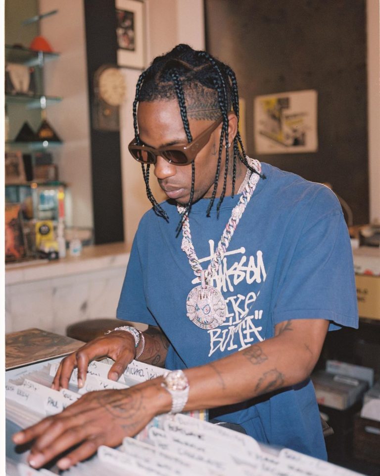 Spotted Travis Scott Goes Vinyl Shopping In Stussy And Nike Pause