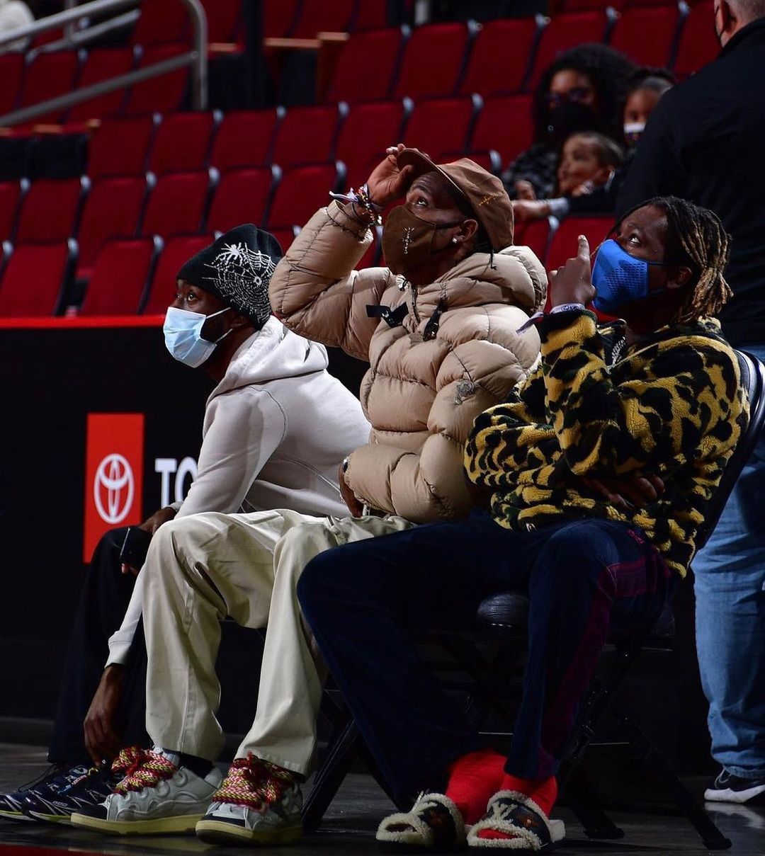 In rare public appearance, Travis Scott seen courtside at Houston Rockets  game Sunday