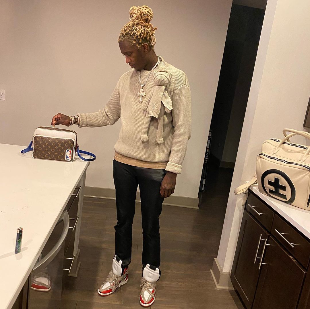 Louis vuitton Knit Utility Vest worn by Young Thug in the