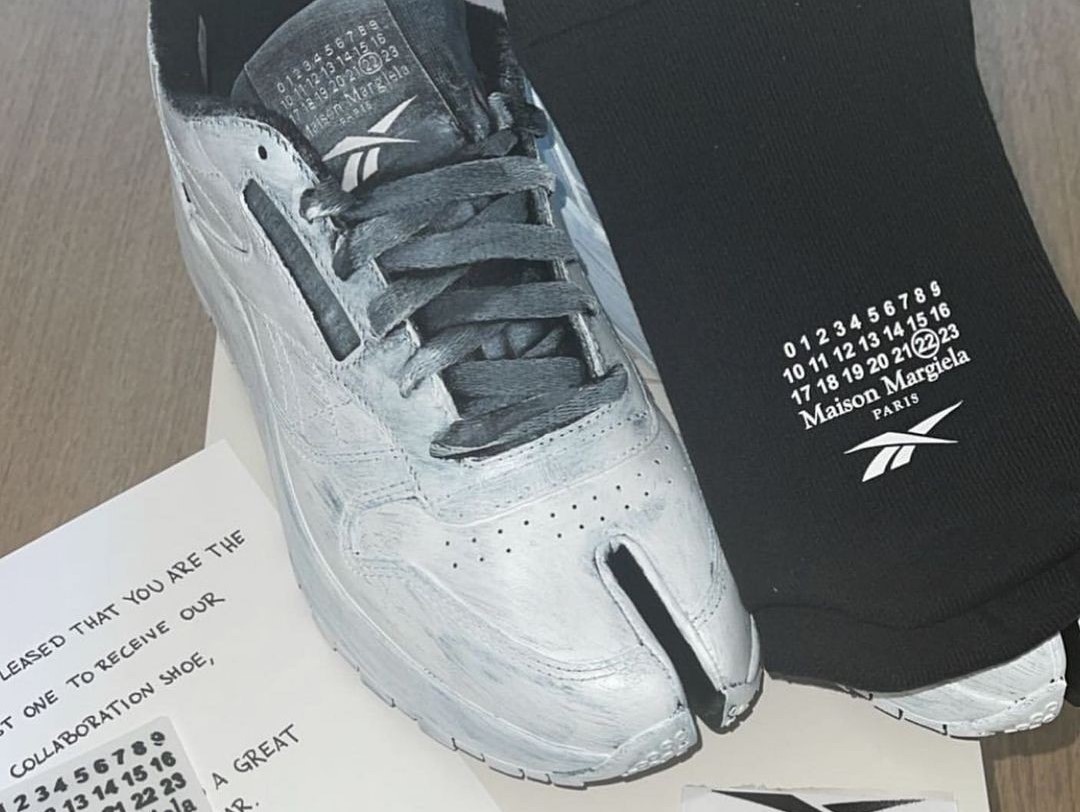 Kim K Previews the Pending Maison Margiela x Reebok Collab