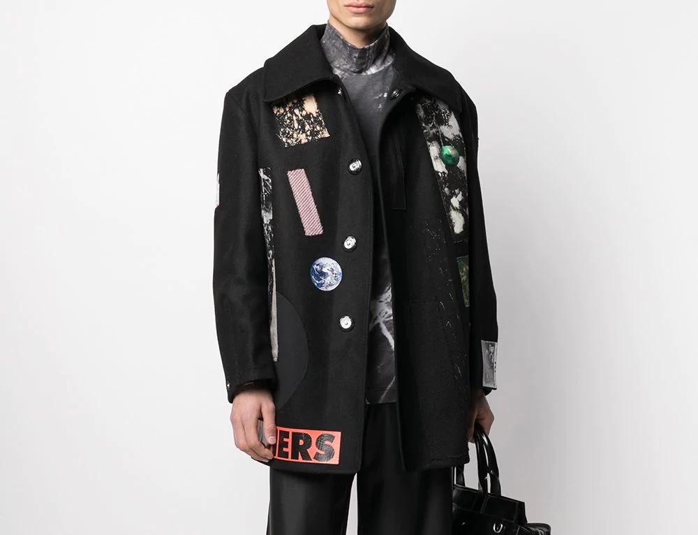 PAUSE or Skip: Raf Simons Appliqué Wool Coat