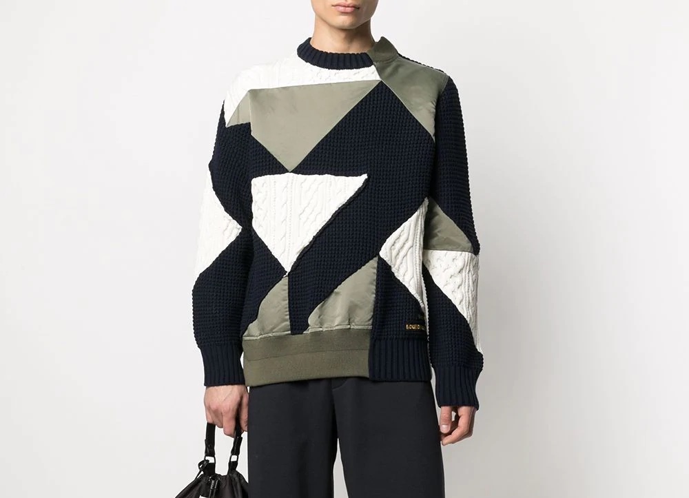 PAUSE or Skip: Sacai Patchwork Crew Neck Jumper