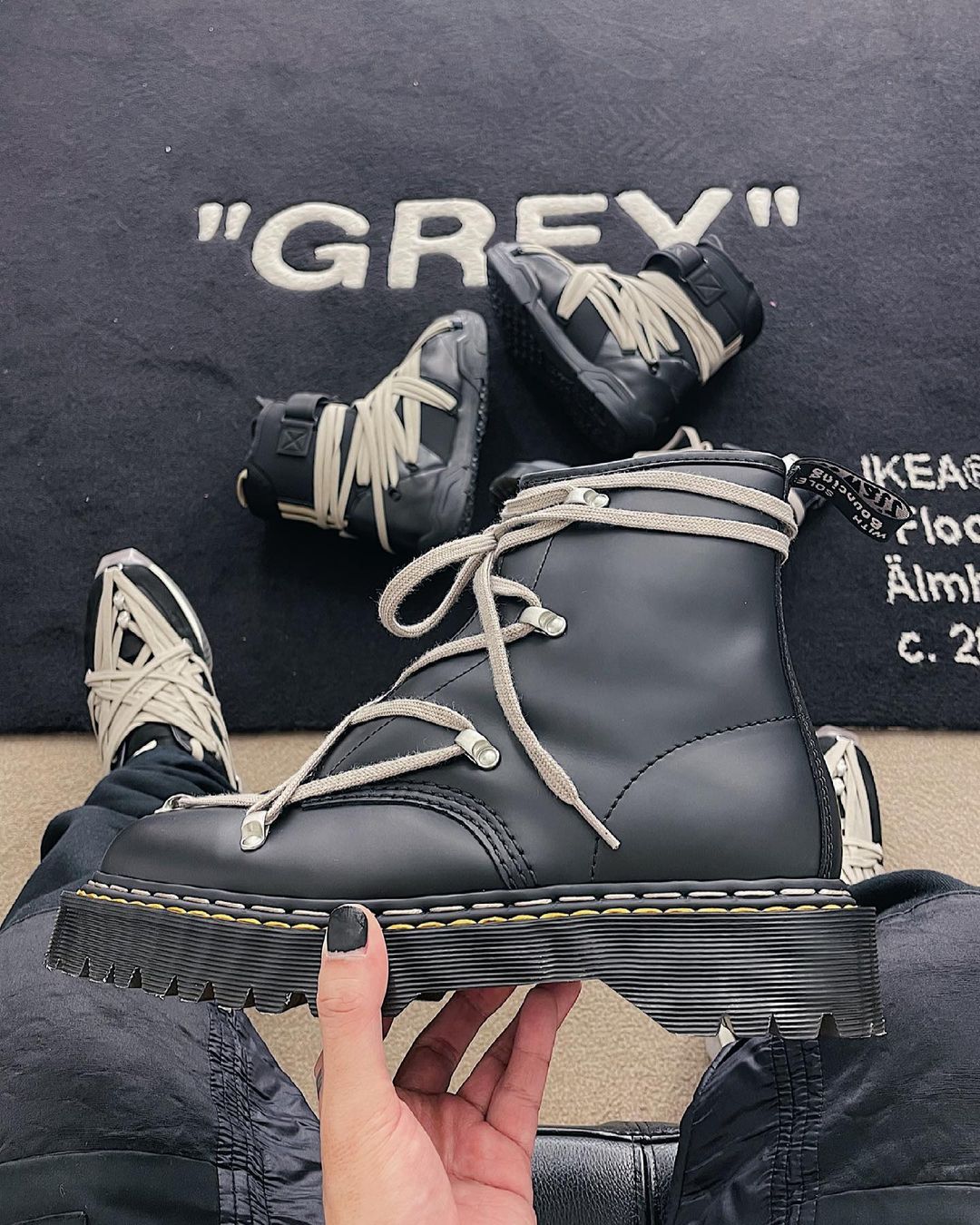 DR. MARTENS X RICK OWENS BEX BOOT – SEVENTEENTHEBRAND