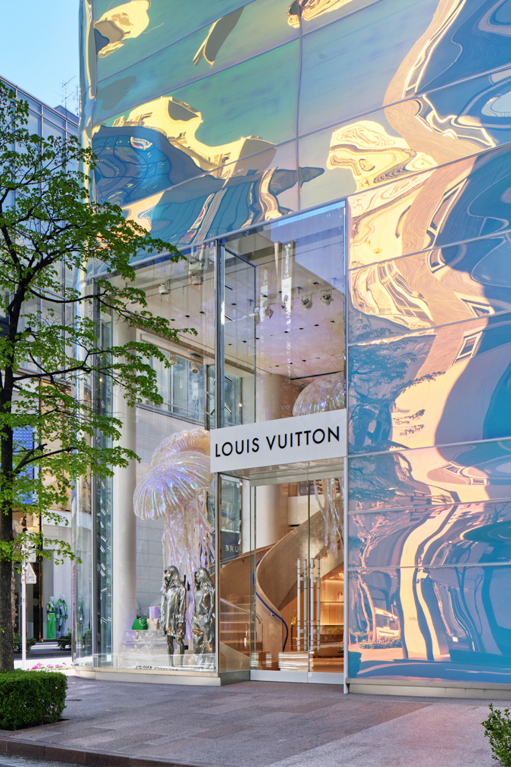Tokyo, Japan - August 30, 2016: Louis Vuitton Ginza Flagship Store