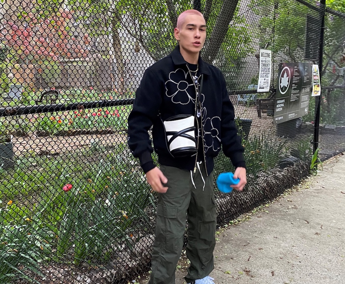 SPOTTED: Evan Mock sports Alexander McQueen’s ‘The Curve’ Bag