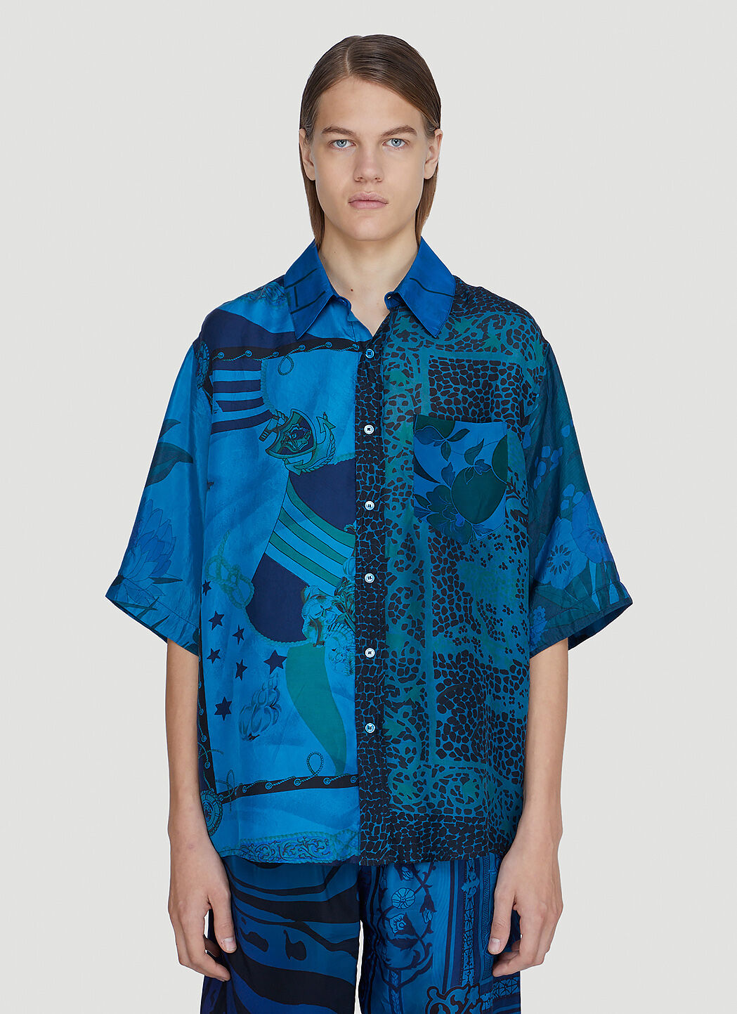 PAUSE or Skip: Marine Serre Regenerated Silk Scarves Shirt – PAUSE