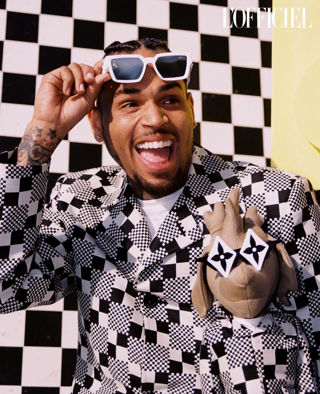 SPOTTED: Chris Brown in Louis Vuitton Menswear for L'Officiel