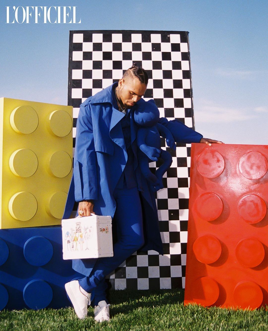 SPOTTED: Chris Brown in Louis Vuitton Menswear for L'Officiel
