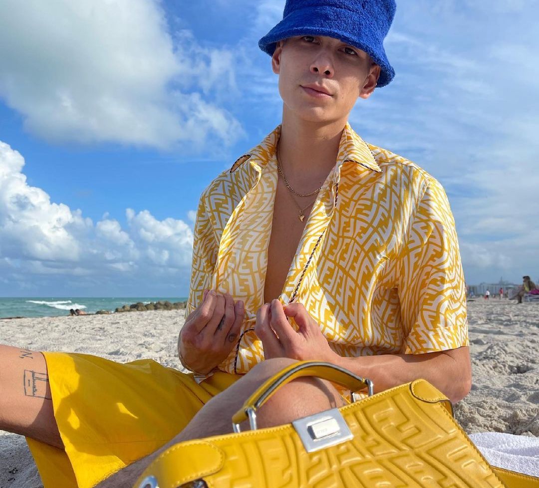 SPOTTED: Evan Mock Serves up All-Fendi Summer Ready Look