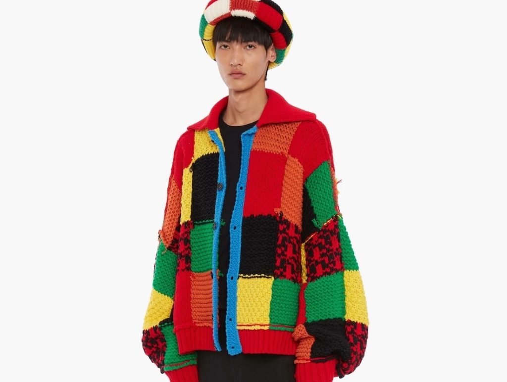 jw anderson colour block cardigan