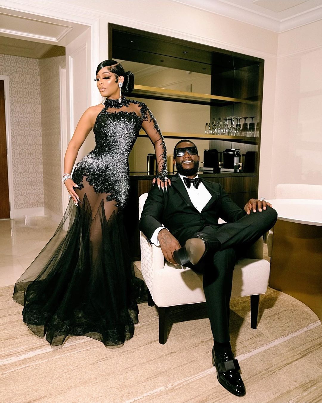 SPOTTED: Gucci Mane & wife Keyshia Ka'Oir go full Black Tie – PAUSE Online | Fashion, Street Style, Fashion News & Streetwear