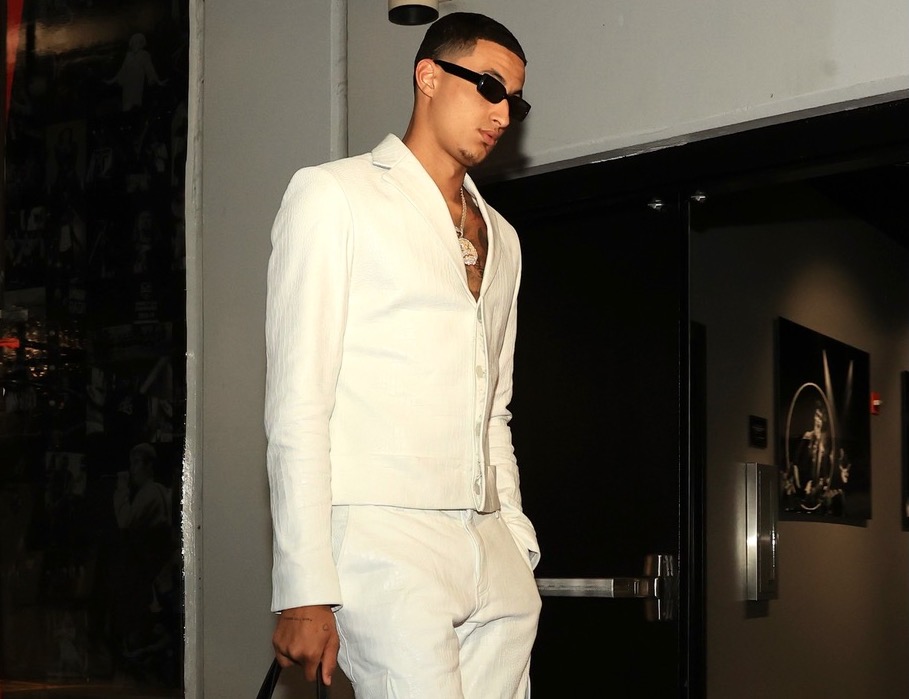 SPOTTED: Kyle Kuzma hits up Staples Centre in All-White & Flaneur Homme