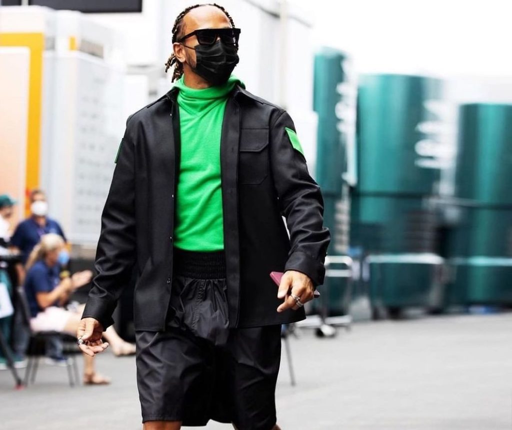 Spotted Lewis Hamilton Steps Out In Bottega Veneta Getup Pause Online Men S Fashion Street Style Fashion News Streetwear